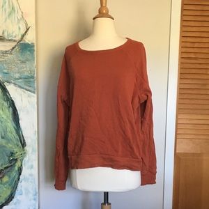 Burnt orange long sleeve sweater